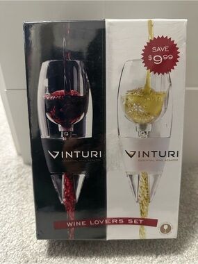 Vinturi Wine Lovers Aerator Set - Red & White wine NiB